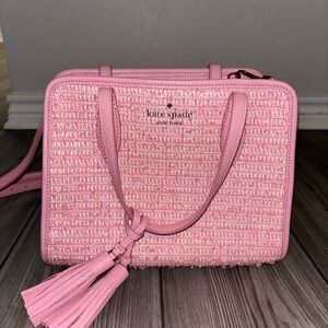 Kate Spade Rowe Summer Tweed Medium Top Zip Satchel